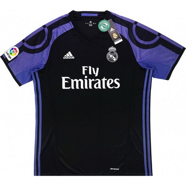 Tailandia Camiseta Real Madrid Tercera Equipación Retro 2016 2017 Negro